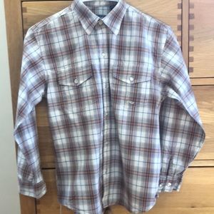 Roper long sleeved pearl snap boys western shirt.
